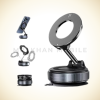 Foldable Adjustable Vacuum Magnetic Phone Holder for Car, Strongest Suction Cup Phone Mount Holder 360 Degree Rotation
