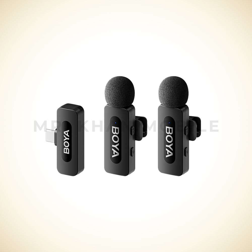 BY-MW3 Ultracompact 2.4GHz Wireless Microphone System Next-Gen Dual-Channel Wireless Microphone