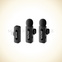 BY-MW3 Ultracompact 2.4GHz Wireless Microphone System Next-Gen Dual-Channel Wireless Microphone