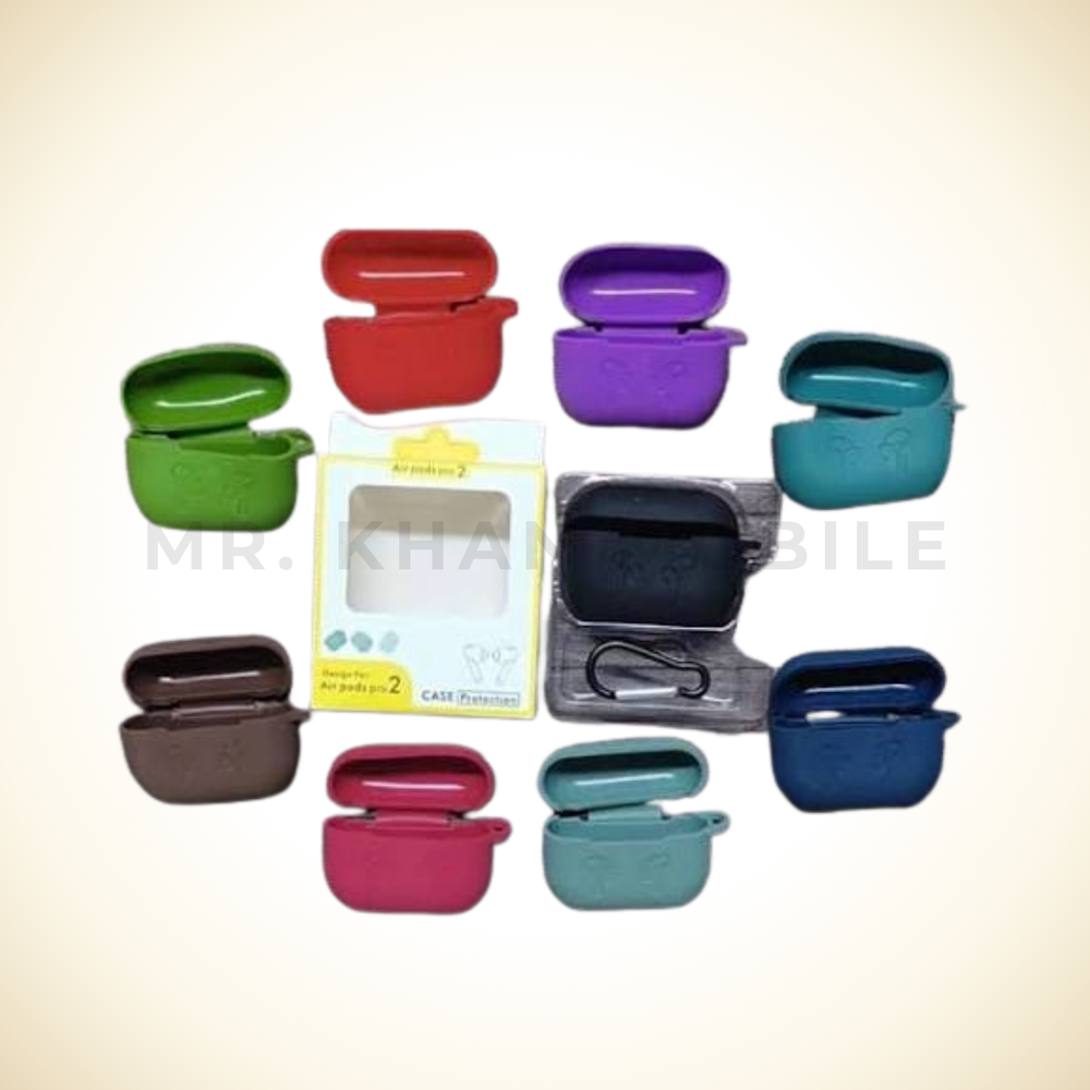 Airpods_Pro & Pro 2 Soft Silicone Case With Hanging Clip For 360 Protection