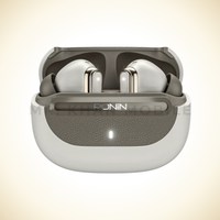 Software Based Earbuds Nox | R-7080 Nox Earbuds  Leather Finish Earbuds | Dual Connectivity | ENC & ANC | Quad Mic