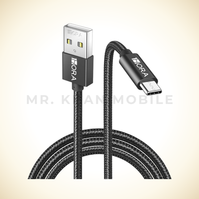 1HORA V8 Series 2.4A Braided USB to Type-C Cable 1m CAB249