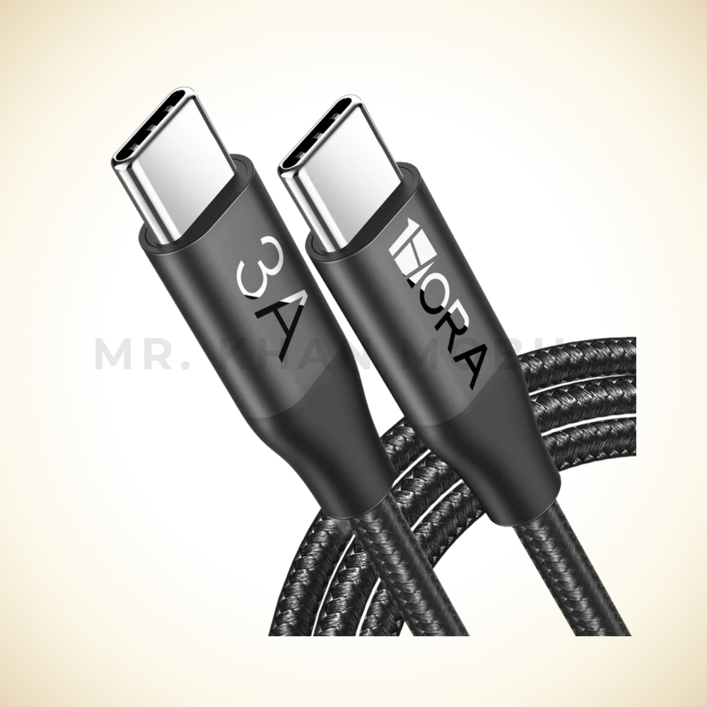 1Hora V8 Series 3A High Density Braided C to C Data Cable 2M CAB267