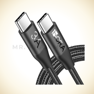 1Hora V8 Series 3A High Density Braided C to C Data Cable 2M CAB267