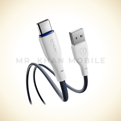 R-2025 Type-C Cable FLEXIN Type-C Cable  1.2m length | Braided wire | 3.0Amp Fast charge