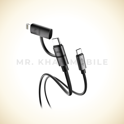 R-2020 - 2 In 1 Cable XCEED 2 In 1 Cable  240W Type-C Charge, 27W Charging iPhone